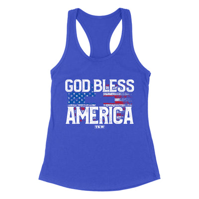 God Bless America Flag Women's Apparel