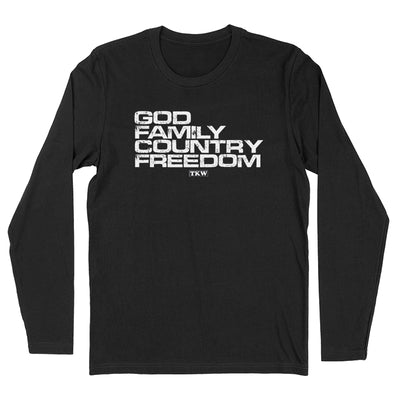 God Family Country Freedom Left Outerwear