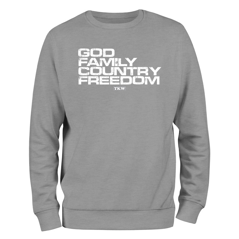 God Family Country Freedom Left Outerwear