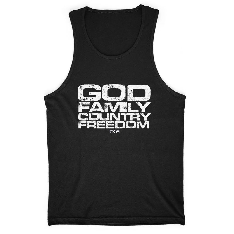 God Family Country Freedom Straight Men's Apparel