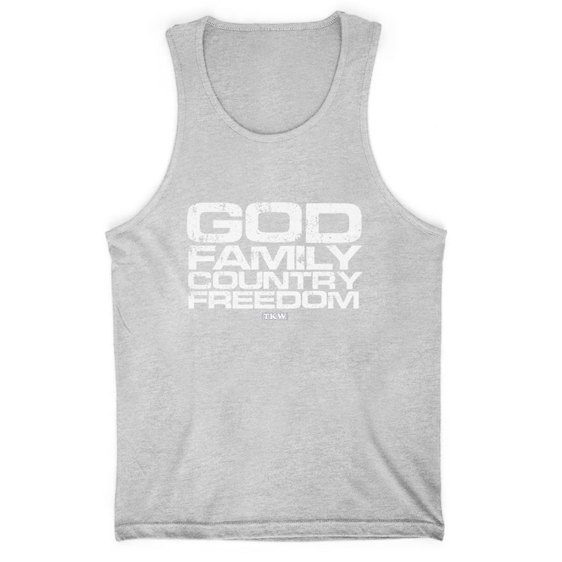 God Family Country Freedom Straight Men's Apparel