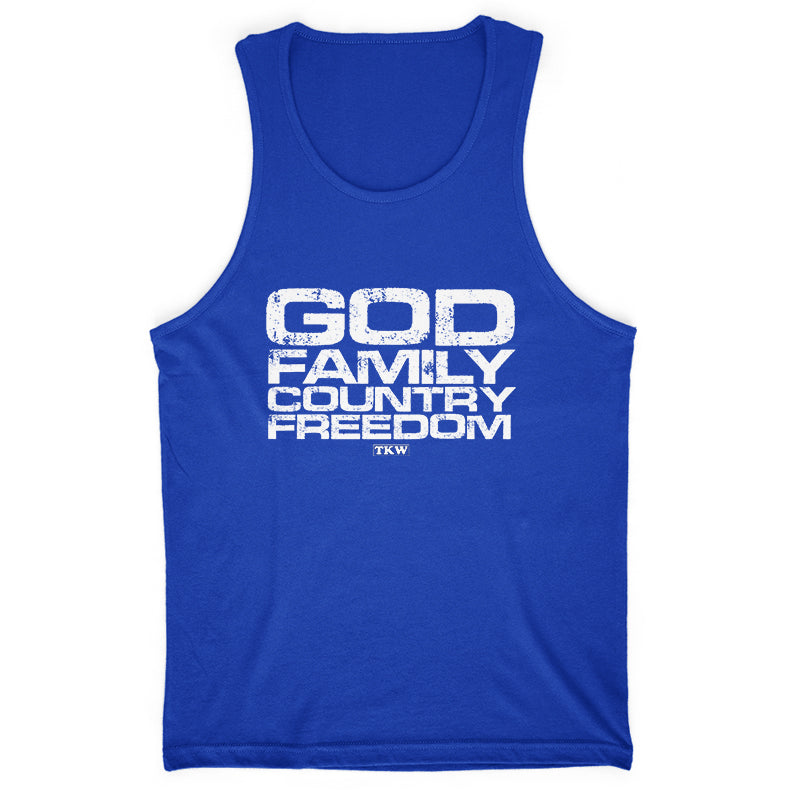 God Family Country Freedom Straight Men's Apparel